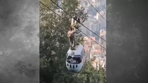 Recataron a más de 30 personas atrapadas en un teleférico en Líbano - Foto y video: América Noticias