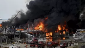 Incendio en Beirut. Foto: EFE / Video: AFP