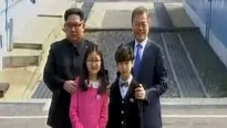 Encuentro entre Kim Jong-un y Moon Jae-in. Foto: captura de TV