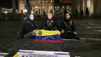 Lilian Tintori frente al Vaticano. Foto: Twitter/Video: América Noticias