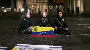 Lilian Tintori frente al Vaticano. Foto: Twitter/Video: América Noticias