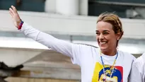 Lilian Tintori, esposa del opositor venezolano Leopoldo López. Foto: AFP