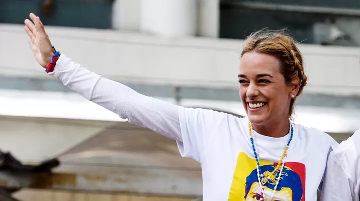 Lilian Tintori, esposa del opositor venezolano Leopoldo López. Foto: AFP Lilian Tintori, esposa del opositor venezolano Leopoldo López. Foto: AFP