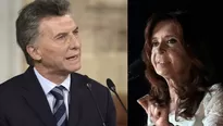 Mauricio Macri y Cristina Kirchner. (Vía: AFP)