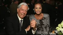 Mario Vargas Llosa y Isabel Presyler. (Vía: AFP)