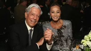 Mario Vargas Llosa y Isabel Presyler. (Vía: AFP)