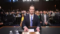 Mark Zuckerberg testifica ante el Congreso de EE.UU. Foto: AFP