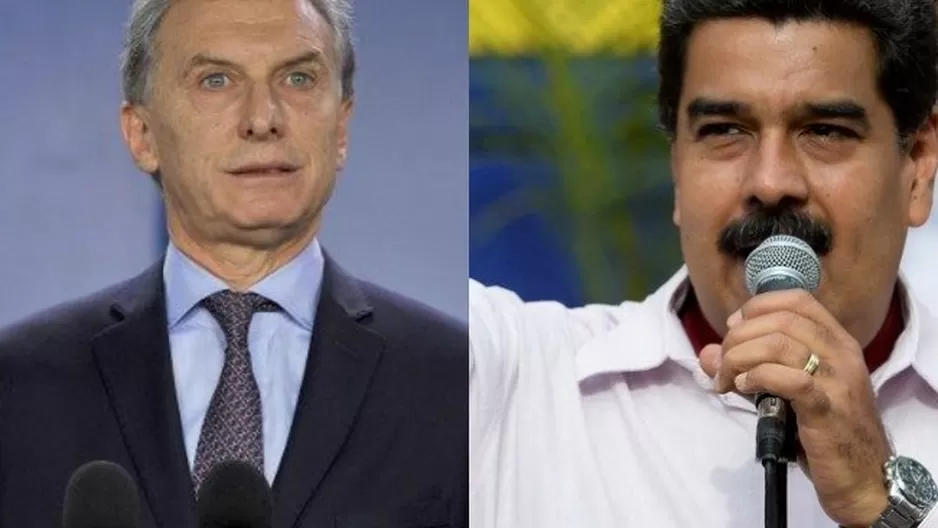 Mauricio Macri y Nicolás Maduro (Vía: AFP)