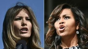 Melania Trump y Michelle Obama. (Vía: AFP)