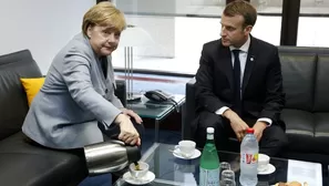 Merkel y Macron ratifican su apoyo a España en crisis de Cataluña. Video: AFP