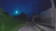 Meteorito iluminó el cielo de Japón
