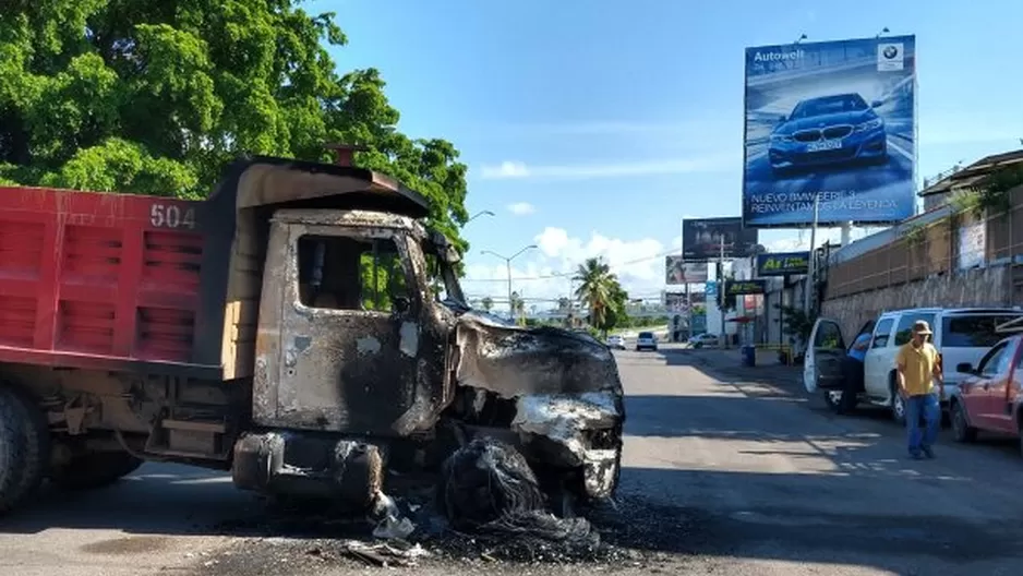 México: al menos 8 muertos en choques armados por arresto y fuga del hijo del 'Chapo' Guzmán. Foto: EFE