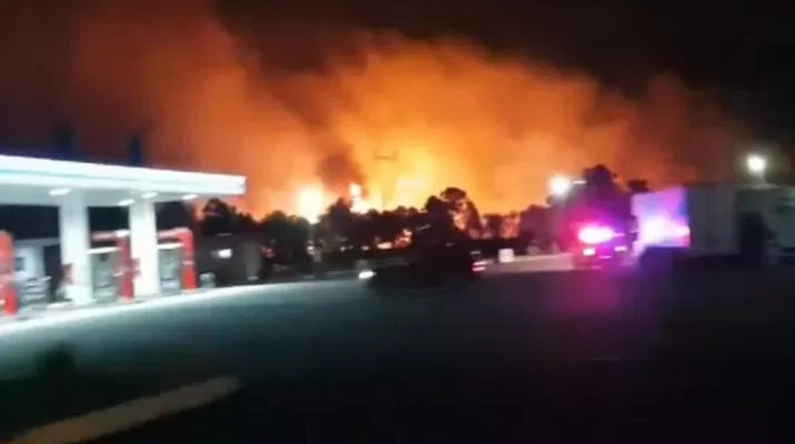 México: explosión de gasoducto deja dos heridos. Foto: captura México: explosión de gasoducto deja dos heridos. Foto: captura