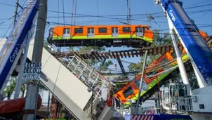 México: Una "falla estructural" fue la causa del accidente del metro, según peritaje. Foto: AFP