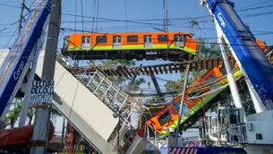 México: Una "falla estructural" fue la causa del accidente del metro, según peritaje. Foto: AFP