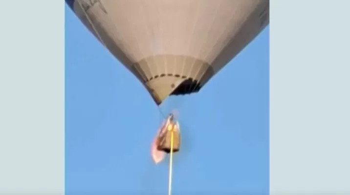 Incendio de globo aerostático dejó dos muertos y tres heridos / Fuente: Canal N Incendio de globo aerostático dejó dos muertos y tres heridos / Fuente: Canal N