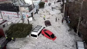 México: inusual granizada hace que Guadalajara se convierta en la 'Antártida'. Foto: AFP