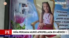 México: Niña peruana murió atropellada en carretera