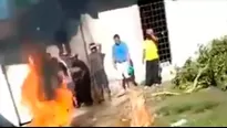 México: Queman vivo al presunto violador y asesino de una niña en Chiapas. Foto: Captura