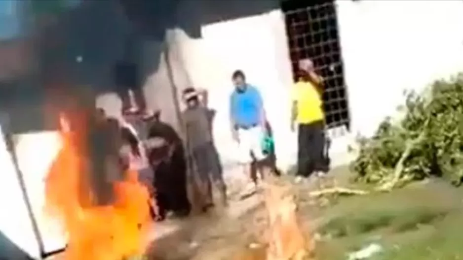 México: Queman vivo al presunto violador y asesino de una niña en Chiapas. Foto: Captura