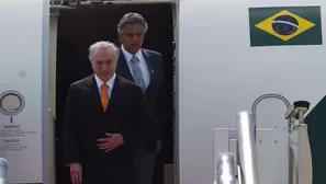 Temer arribó a China para el G20. (Vía: AFP)