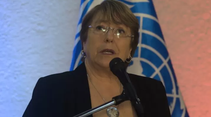 La alta comisionada de las Naciones Unidas, Michelle Bachelet, pidió hoy diálogo entre el Gobierno de Chile y la sociedad civil. Foto: AFP La alta comisionada de las Naciones Unidas, Michelle Bachelet, pidió hoy diálogo entre el Gobierno de Chile y la sociedad civil. Foto: AFP