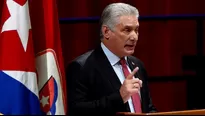 Miguel Díaz-Canel acusa a Estados Unidos de querer provocar "estallidos sociales" en Cuba. Foto: AFP