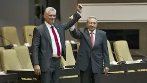 Miguel Díaz-Canel y Raúl Castro en Cuba. Foto: AFP / Video: Canal N