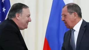 Mike Pompeo exige a Rusia dejar de apoyar a Nicolás Maduro y no vislumbra guerra con Irán. Foto: AFP