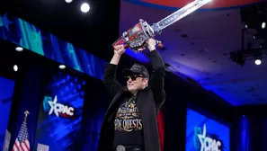 Elon Musk en la Conferencia de Acción Política Conservadora (CPAC). Foto: AFP. Video: Canal N