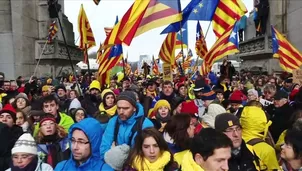 Miles de independentistas catalanes marchan en Bruselas. Video: AFP