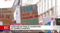 Miles marcharon en todo el mundo por el cambio climático. Foto y video: América Noticias