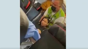 Mujer dio a luz en pleno vuelo. / Video: Canal N