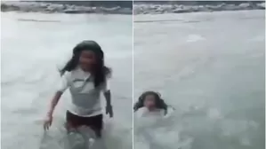 Desgarrador momento fue captado por la hija de la víctima. Foto y video: X