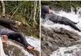 Mujer muere al resbalarse en cascada