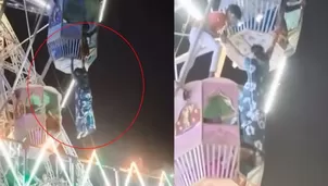 Mujer queda colgada en juego mecánico y se salva de morir / Instagram