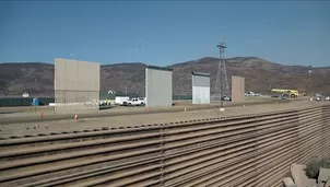 Prototipos del muro de Trump se asoman en frontera con México. Video: AFP