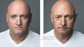 Mark y Scott Kelly. (Vía: Infobae)