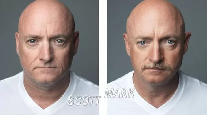 Mark y Scott Kelly. (Vía: Infobae) Mark y Scott Kelly. (Vía: Infobae)