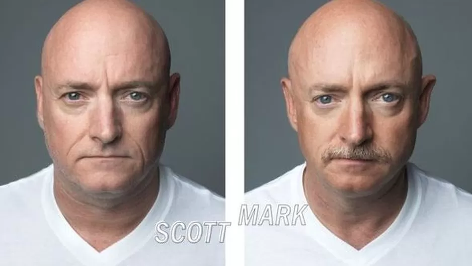 Mark y Scott Kelly. (Vía: Infobae)