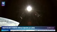 Nasa: restos de cohete impactaron contra la Luna