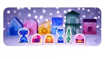 Google presenta nuevo doodle con motivos navideños. Foto: captura de pantalla