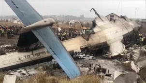 Nepal: accidente de avión deja al menos 40 muertos. Video: AFP