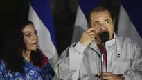 Daniel Ortega, presidente de Nicaragua y su esposa Rosario Murillo. (Vía: AFP)