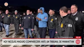 Nicolás Maduro comparece hoy ante tribunal de Manhattan tras su captura. Foto y video: América Noticias
