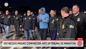 Nicolás Maduro comparece hoy ante tribunal de Manhattan tras su captura. Foto y video: América Noticias
