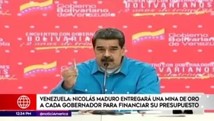 Nicolás Maduro entregará mina de oro a cada gobernación de Venezuela para financiar presupuesto. Foto y video: América Noticias