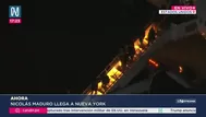 Nicolás Maduro llegó a Nueva York junto a su esposa