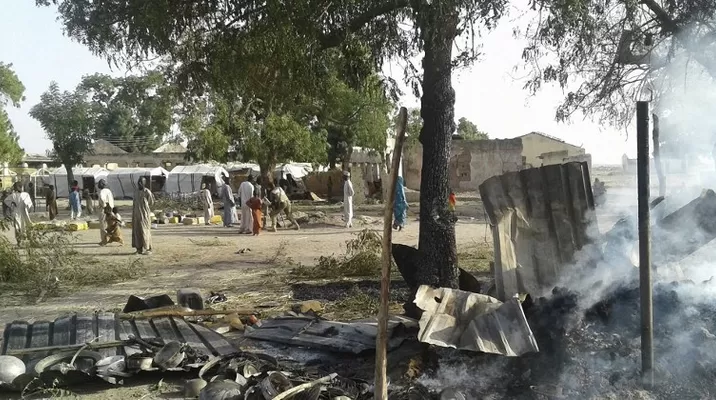 Bombardeo en Nigeria. Foto: AFP Bombardeo en Nigeria. Foto: AFP