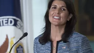 &quot;Hizo un trabajo fant&aacute;stico&quot;, dijo Trump sobre Haley, quien integra su gobierno desde enero de 2017. (Foto: AFP)